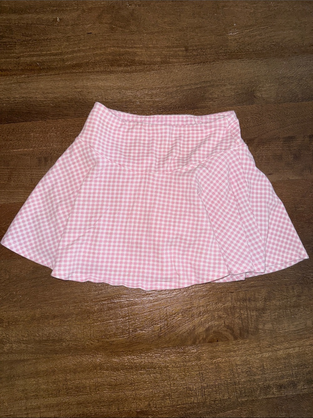 Old Navy Pink Gingham Circle Skirt